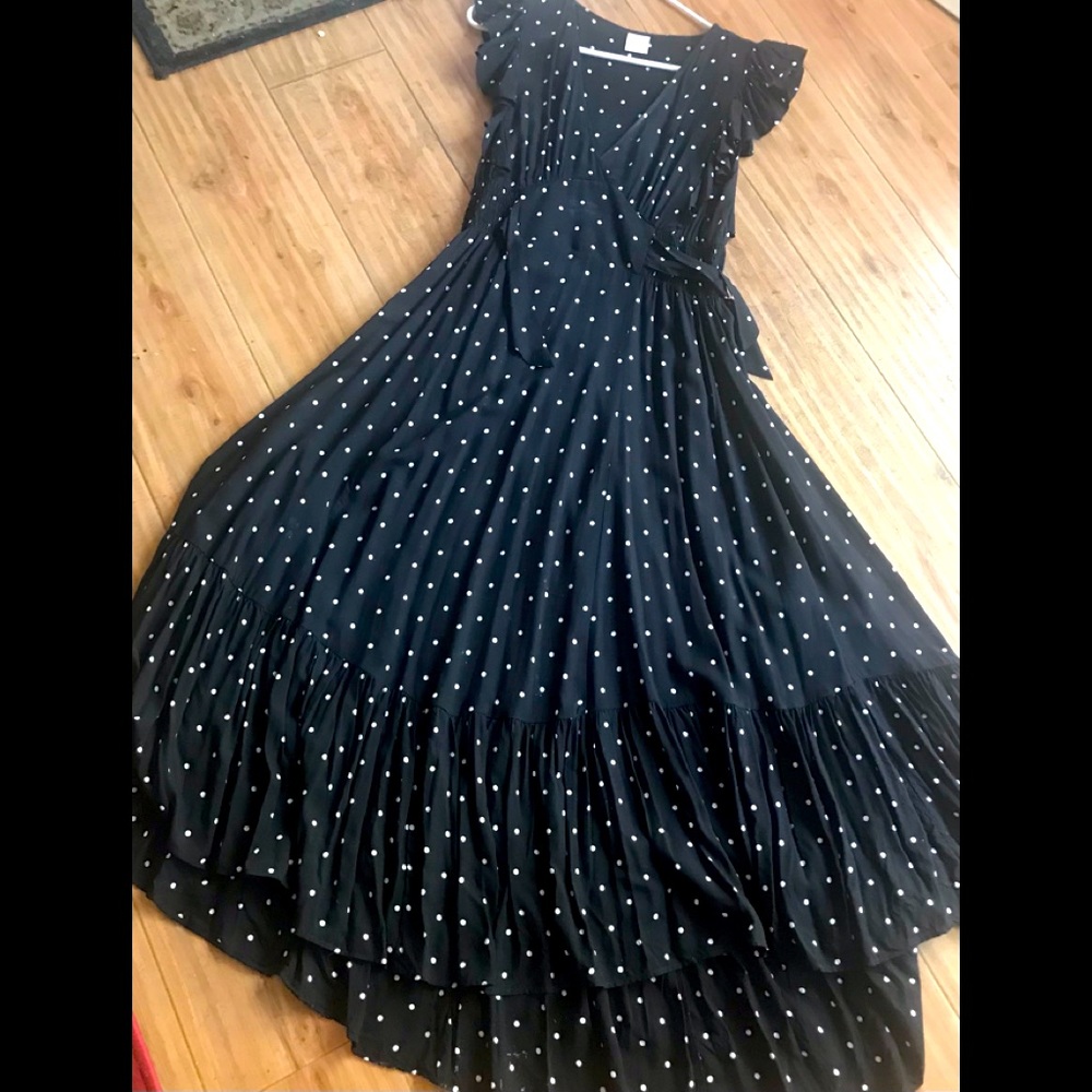 Super Sexy ankle length black and white Dress